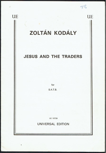 Jesus And The Traders For S.A.T.B.