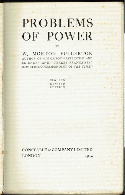 Problems Of Power