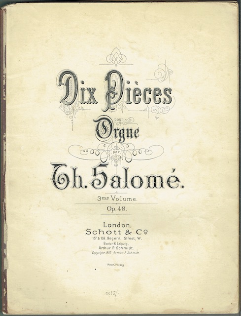 Dix Pieces Pour Orgue: 3me Volume Op. 48