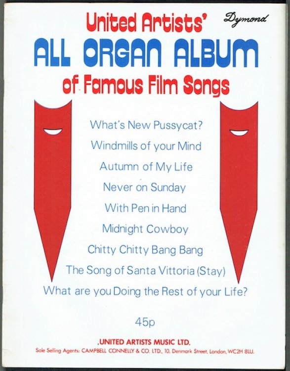 United Artists' All Organ Album Of Famous Film Songs