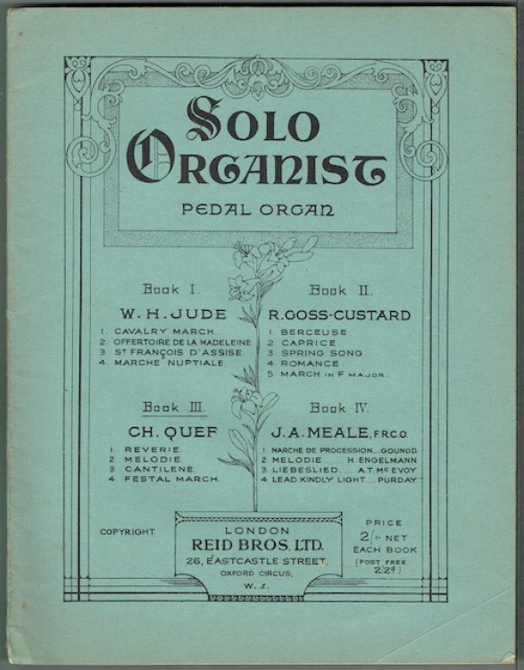Solo Organist Pedal Organ: Book III