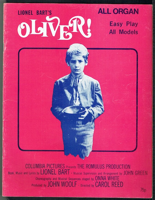 Lionel Bart's Oliver! For All Organs: Easy Play, All Models, Arranged by Mark Laub
