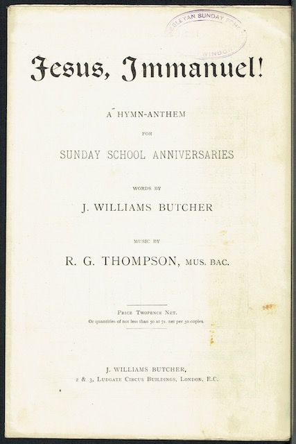 Image for Jesus, Immanuel! A Hymn-Anthem For Sunday School Anniversaries Jesus, Immanuel! A Hymn-Anthem For Sunday School Anniversaries