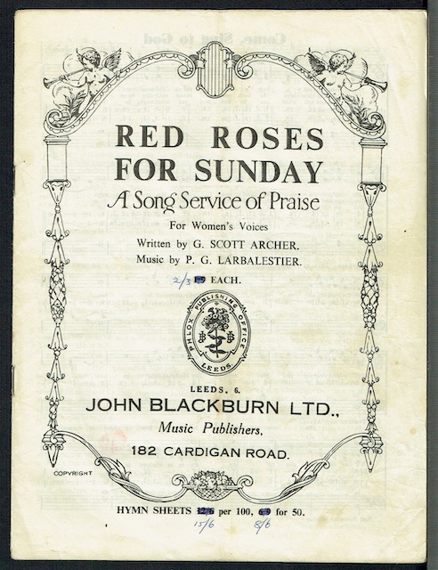 Image for Red Roses For Sunday: A Song Service Of Praise For Women's Voices Red Roses For Sunday: A Song Service Of Praise For Women's Voices