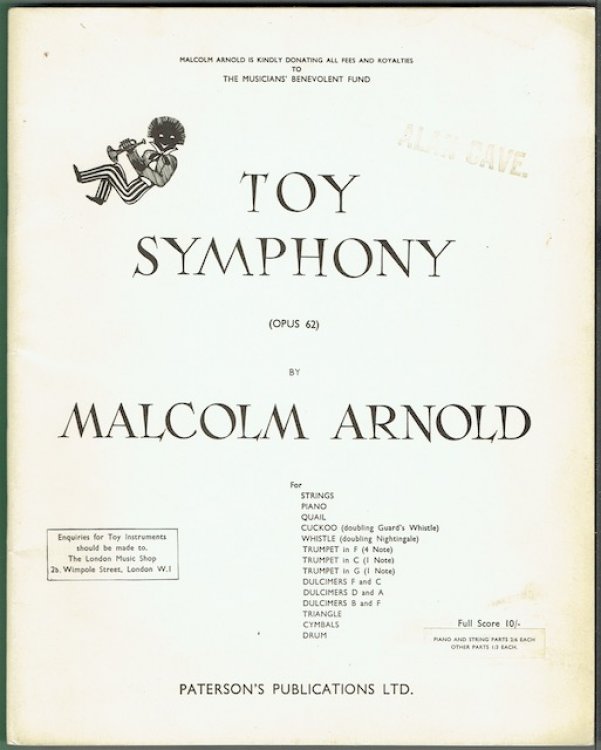 Toy Symphony (Opus 62). Full Score
