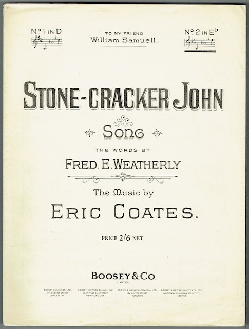 Stone-Cracker John: Song No.2 in E flat