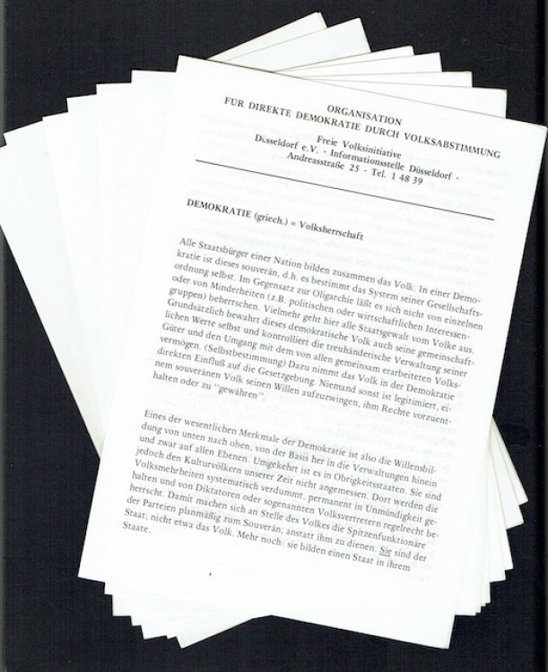 Organisation Fur Direkte Demokratie Durch Volksabstimmung: Marktwirtschaft; Anarchie; Parteien; Organisation; Forschungsstelle Demokratie; Gewaltenteilung; Demokratie