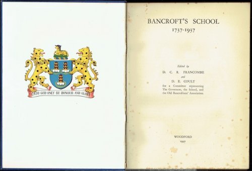 Bancroft's School, 1737-1937