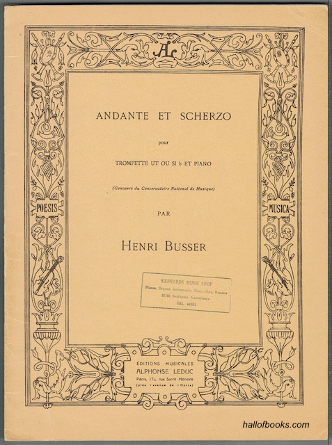 Andante Et Scherzo Pour Trompette Et Piano
