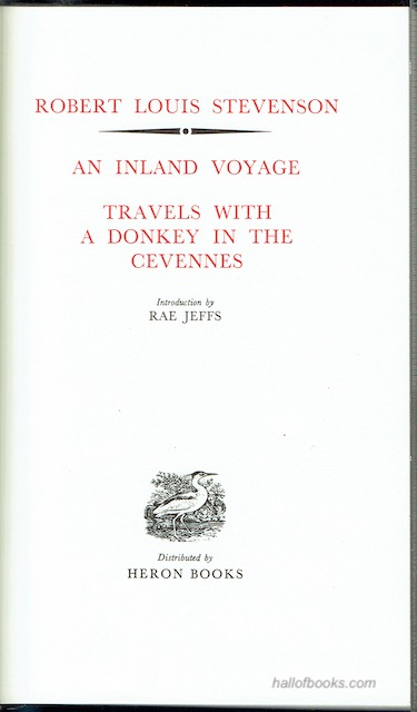 An Inland Voyage; Travels With A Donkey In The Cevennes
