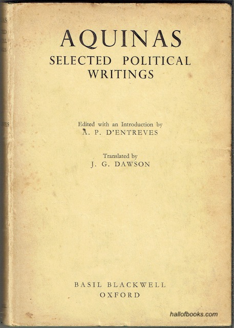 Aquinas: Selected Political Writings