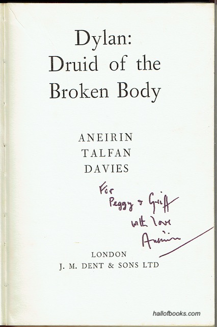 Dylan: Druid Of The Broken Body (signed)