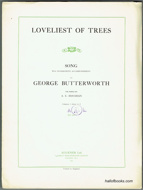 Loveliest Of Trees, Song With Pianoforte Accompaniment: Compass C sharp to E
