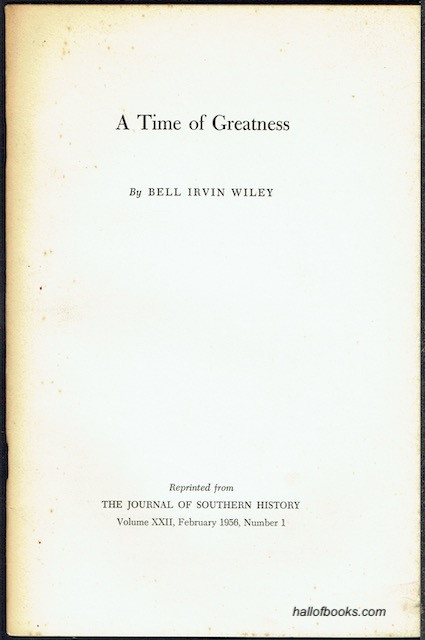 A Time Of Greatness