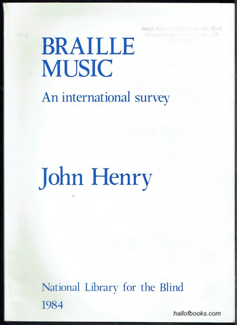 Braille Music: An International Survey
