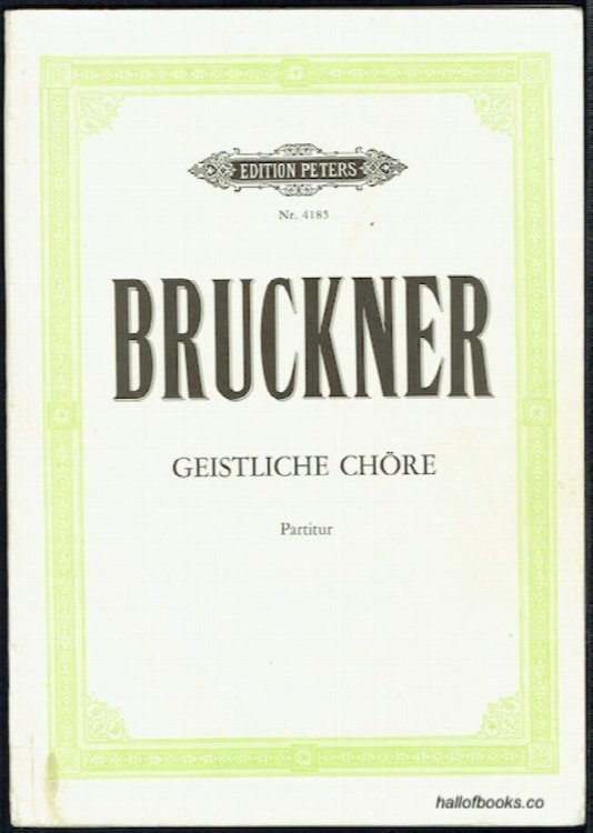 Ausgewhlte geistliche Chre. Herausgegeben von Ludwig Berberich. Partitur