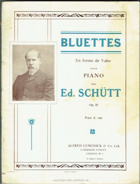 Bluettes En Forme De Valse Pour Piano, Op. 25