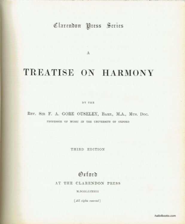 A Treatise On Harmony