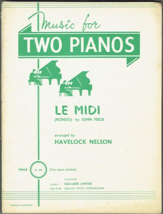 Le Midi (Rondo): Arranged For Two Pianos By Havelock Nelson
