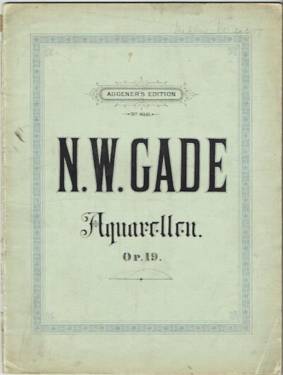 Aquarellen Op. 19: Piano Solo