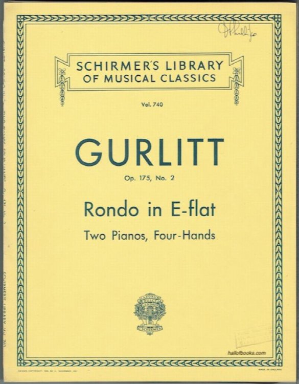 Rondo In E-flat, Op. 175, No. 2: Two Pianos, Four-Hands