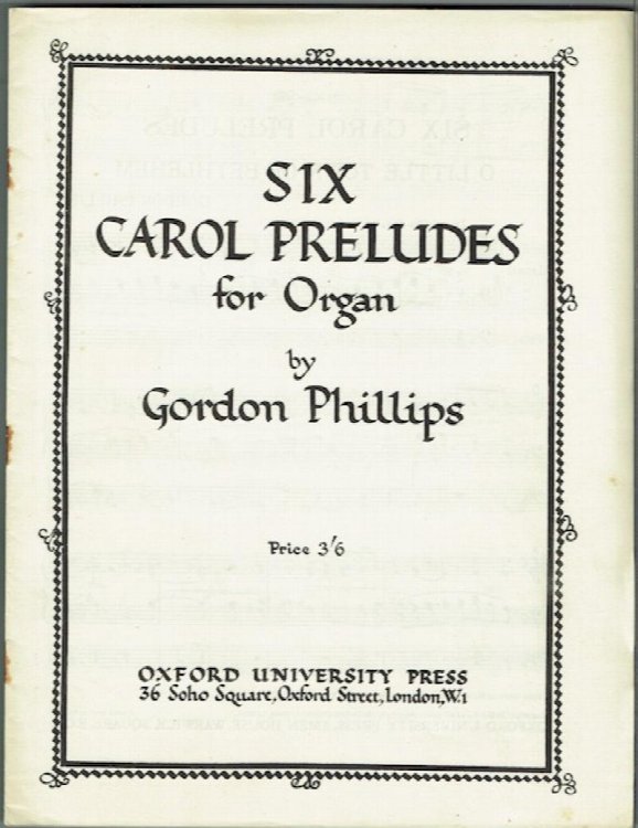 Six Carol Preludes For Organ