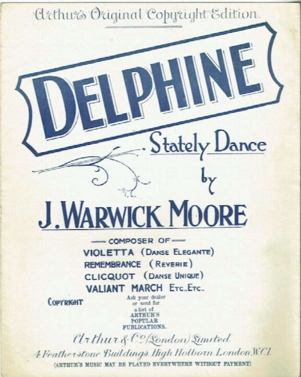 Delphine: Stately Dance Piano Solo