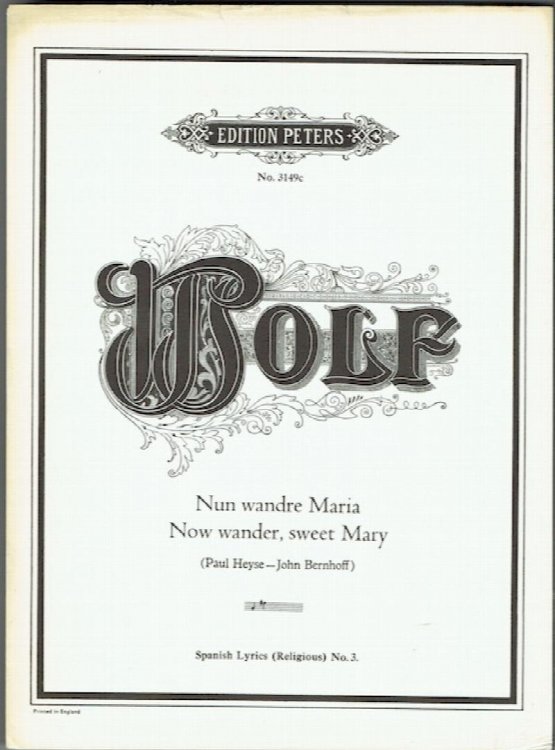Nun Wandre Maria (Now Wander, Sweet Mary)