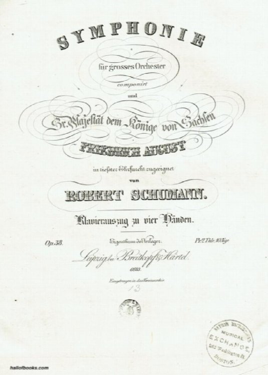 Symphonie Op. 38: Klavierauszug Zu Vier Hnden