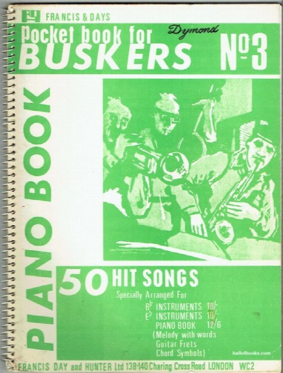 Francis & Days Pocket Book For Buskers No.3: 50 Hit Songs For Piano