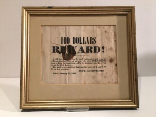 100 Dollars Reward Notice (Confederate Imprint)