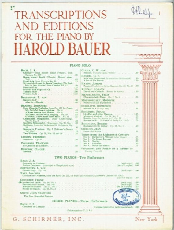 Andantino Varie, Op. 84, No. 1: Two Pianos - Two Performers