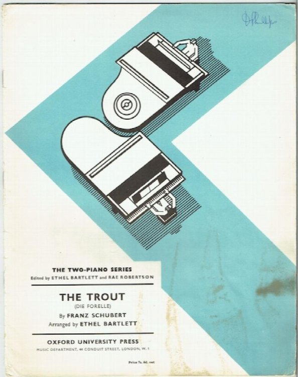 The Trout (Die Forelle): Arranged For Two Pianos By Ethel Bartlett