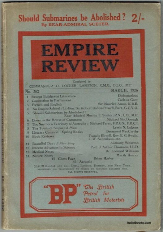 Empire Review No. 302, March 1926 - Should Submarines be Abolished