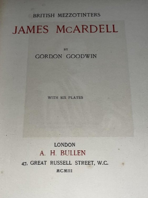 British Mezzotinters: James McArdell