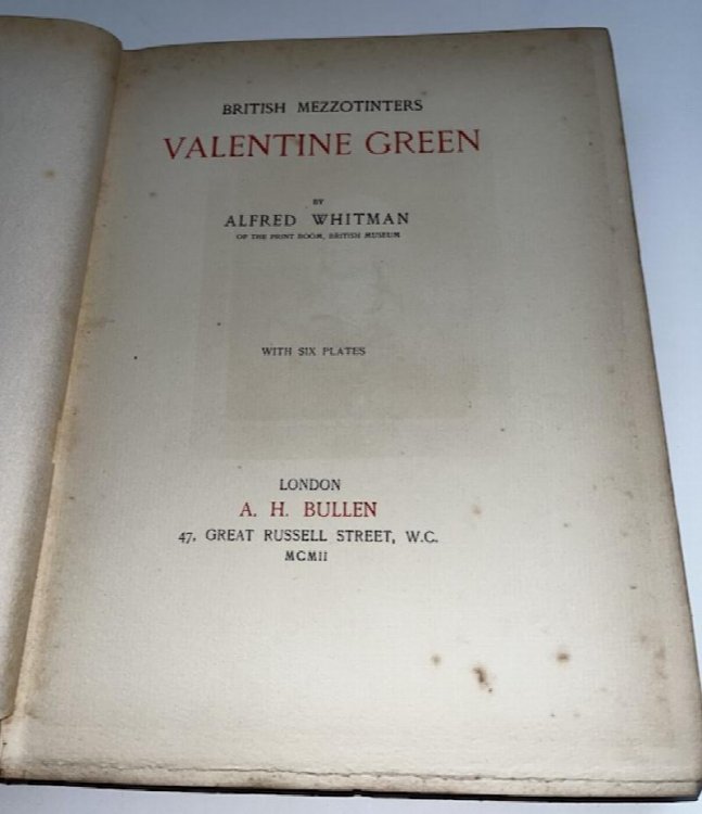 British Mezzotinters: Valentine Green