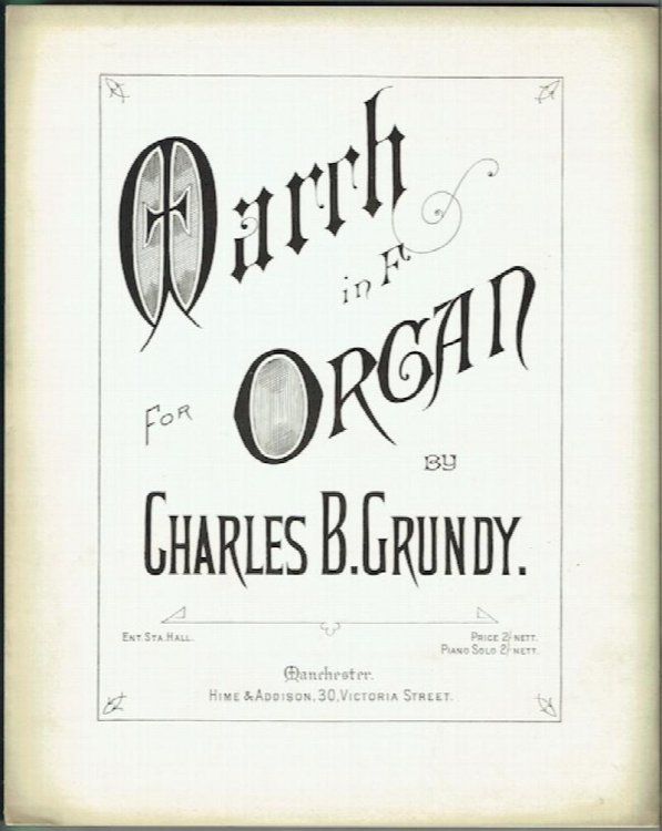 March In F For Organ