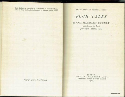 Foch Talks