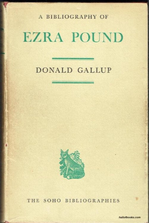 A Bibliography Of Ezra Pound