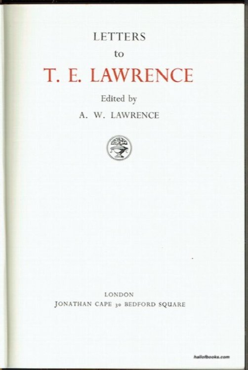 Letters To T. E. Lawrence