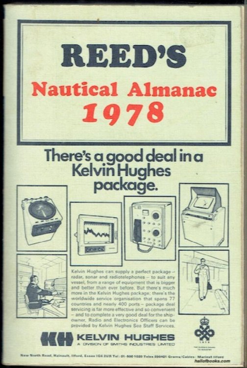 Reed's Nautical Almanac And Tide Tables For 1978