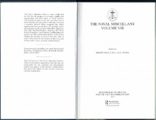 The Naval Miscellany Volume VIII