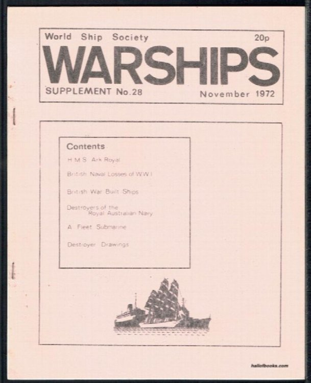Warships Supplement No. 28, November 1972 (World Ship Society)