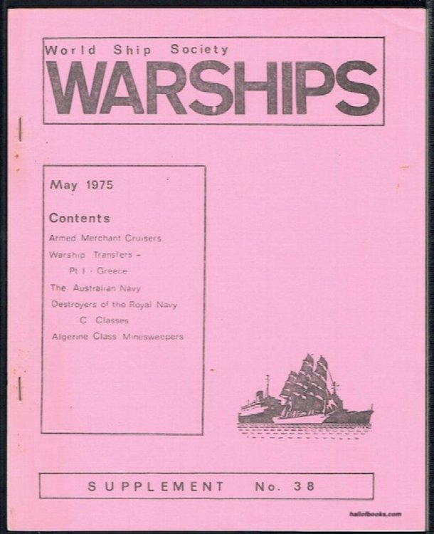 Warships Supplement No. 38, May 1975 (World Ship Society)