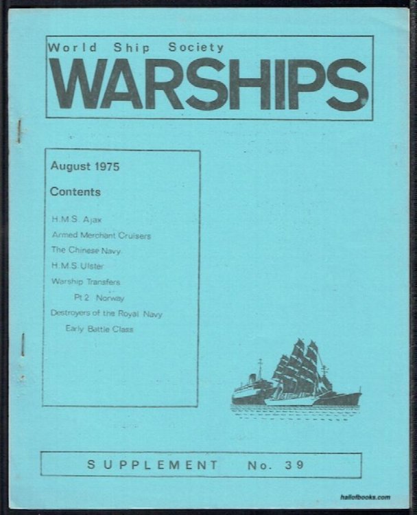 Warships Supplement No. 39, August 1975 (World Ship Society)
