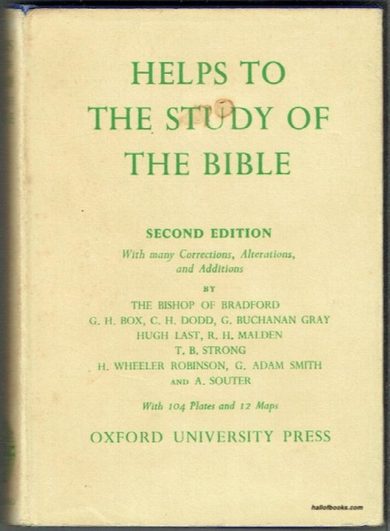 Helps To The Study Of The Bible
