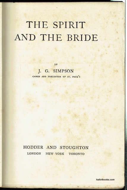 The Spirit And The Bride