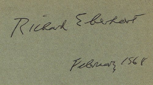 The Harvesters' Vase (signed by Richard Eberhart)