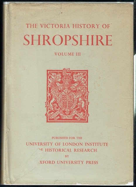 A History Of Shropshire: Volume III