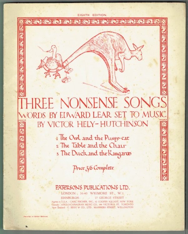 Three Nonsense Songs: